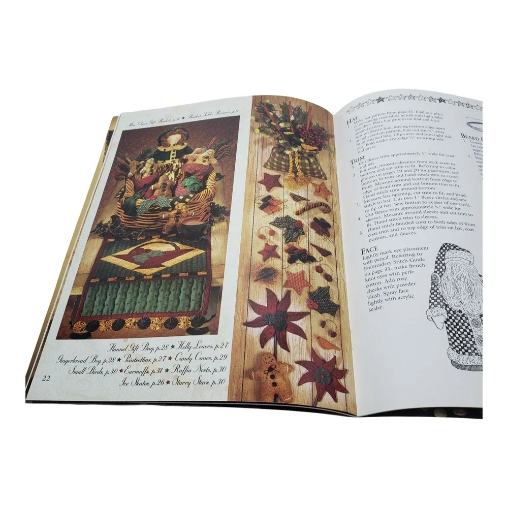 Debbie Mumm Christmas Baskets Quilt Pattern Book 1998 Holiday Folk Art BK-16